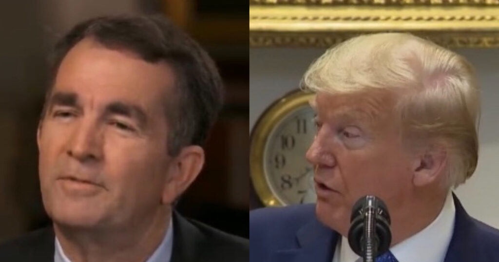 Gov Northam Dodges Trump On 2nd Amendment Dig Tells Him To Stop Taking