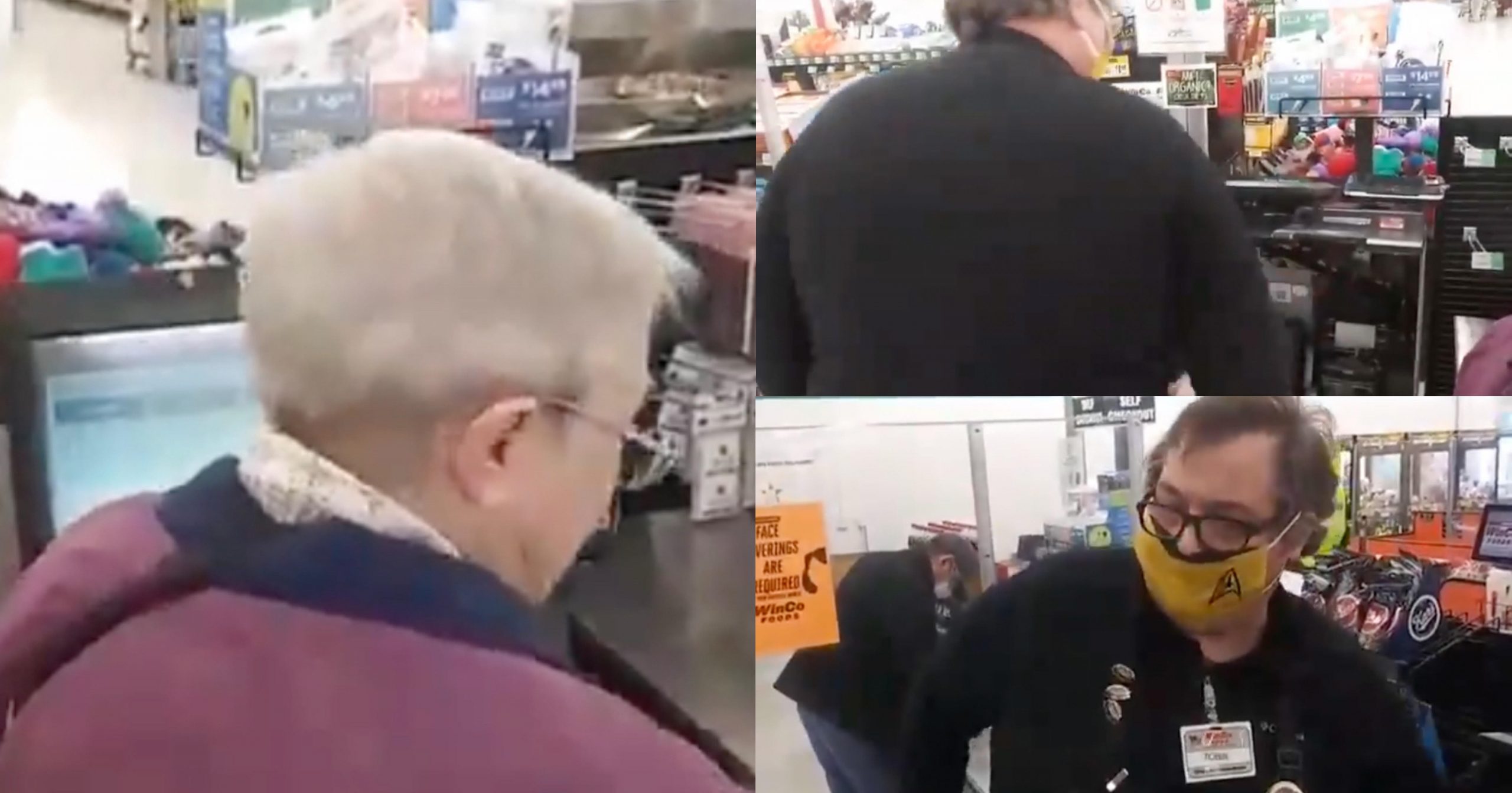 WinCo Foods in Oregon Turns off Self Checkout on Elderly Woman Trying to Check Out With Groceries Over Mask Rules - Media Right News