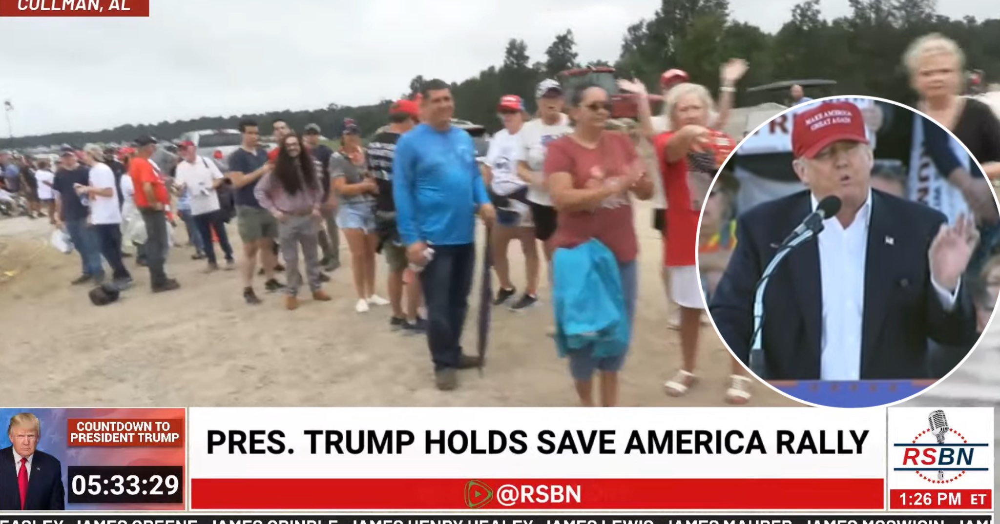 Massive Crowd Lined Up for Trump MAGA Rally in AL, May be 2024 Run ...