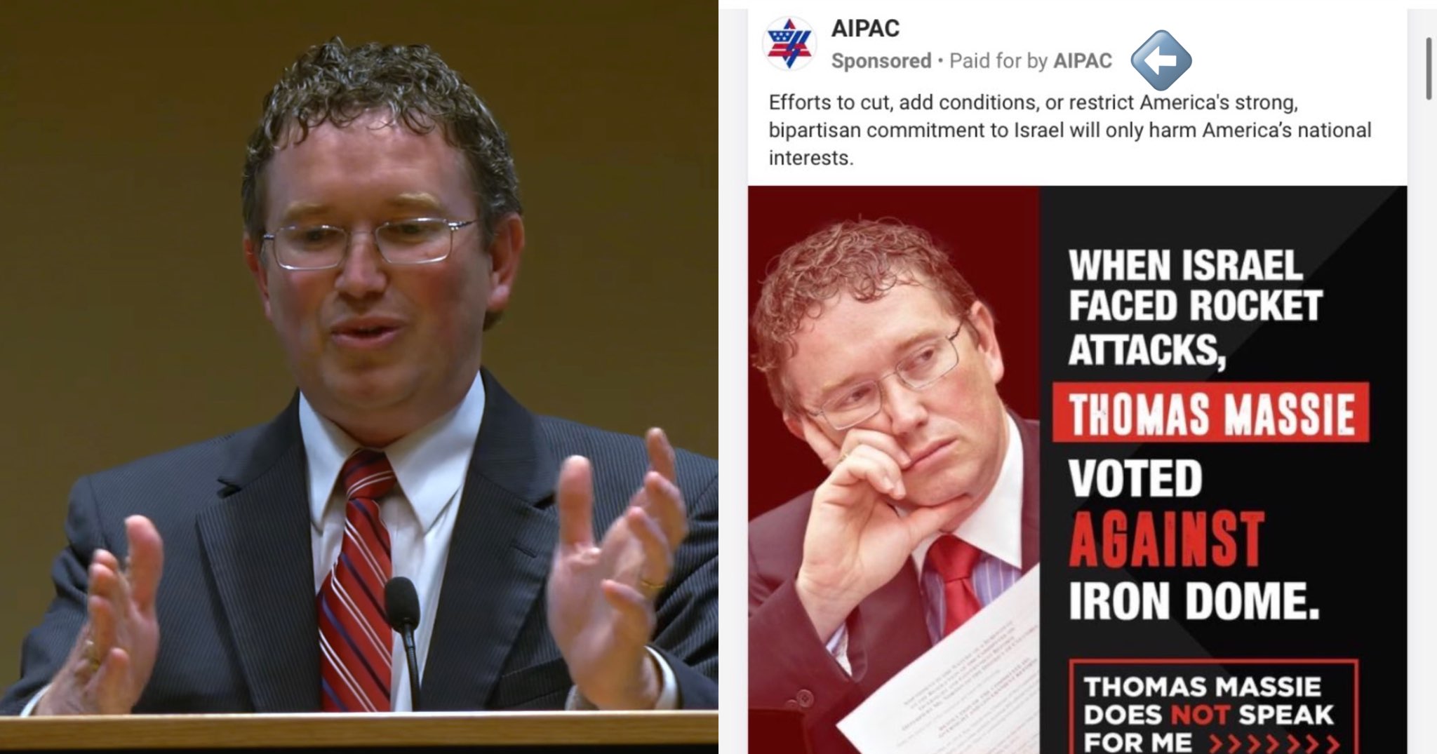 Thomas Massie on AIPAC Running Ads Against Him: 'How is This Not ...