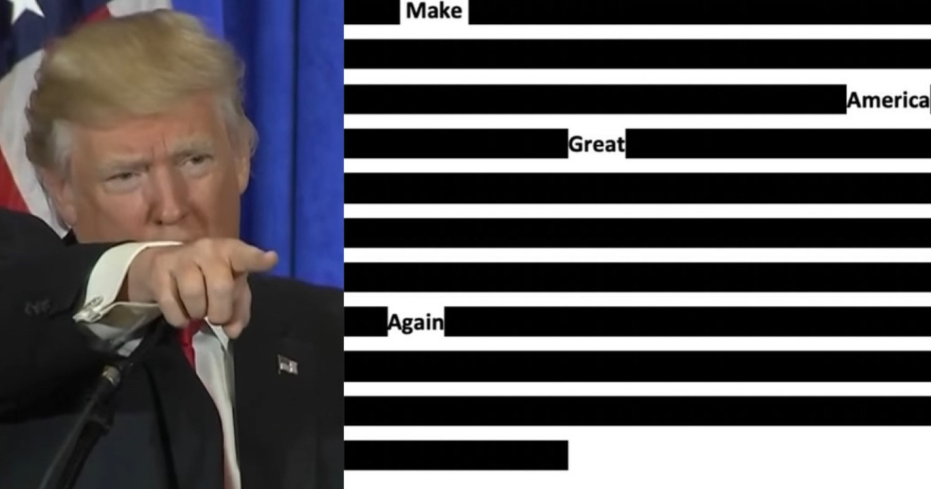 Donald Trump Issues New 'MAGA' Statement Ridiculing Heavily Redacted Affidavit, 'They Missed a Page!' - Media Right News