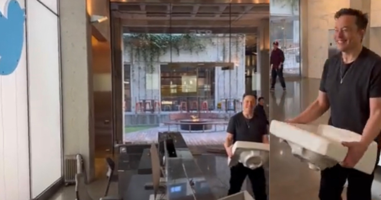 Watch: Elon Musk Tweets Video of Himself ‘Entering Twitter HQ’ As Deal ...